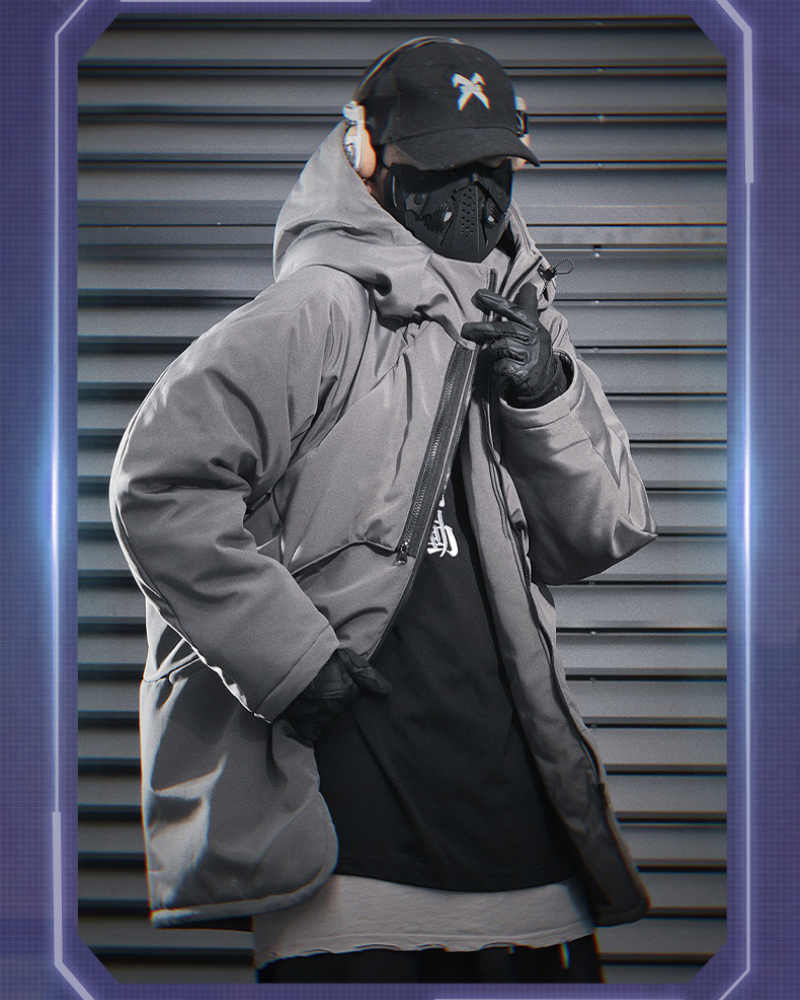 Veste à Capuche Chaude Toutes Saisons -  techwear - Veste à Capuche Chaude Idéale pour Toutes Saisons