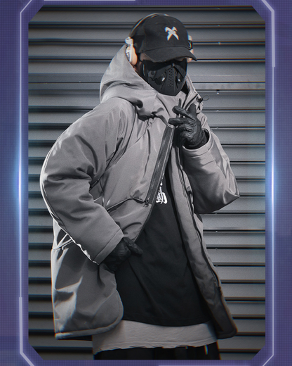 Veste à Capuche Chaude Toutes Saisons -  techwear - Veste à Capuche Chaude Idéale pour Toutes Saisons