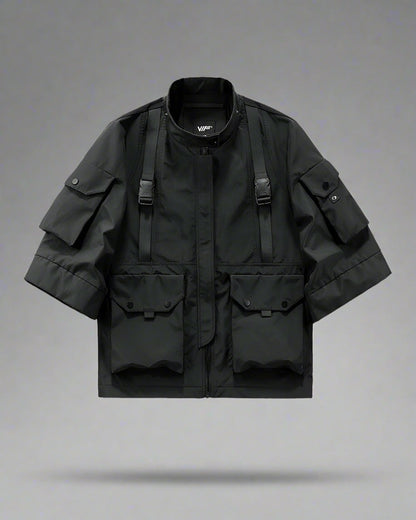 Veste à Capuche Courte Tendance - veste - Veste à Capuche Courte Élégante pour un Style Urbain