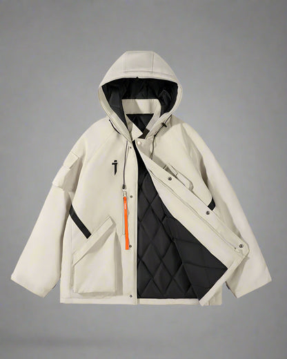 Veste à Capuche Cyberpunk Vibrante -  veste confortable - Veste à Capuche Cyberpunk Confortable et Élégante