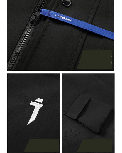 Veste à Capuche Cyberpunk Vibrante -  veste en polyester - Veste à Capuche Cyberpunk Confortable et Élégante