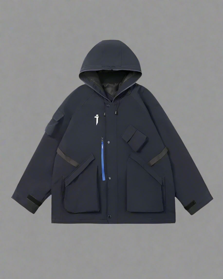 Veste à Capuche Cyberpunk Vibrante -  veste cyberpunk - Veste à Capuche Cyberpunk Confortable et Élégante