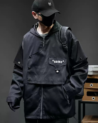 Veste à Capuche Multi-Style -  polyester - Veste à Capuche Élégante et Multifonctionnelle pour Tous