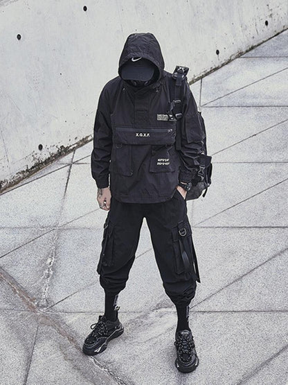 Veste à Capuche Polyvalente avec Poches -  polyvalente - Veste à Capuche Noire Polyvalente avec Poches Pratiques