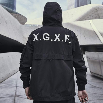 Veste à Capuche Polyvalente avec Poches -  capuche - Veste à Capuche Noire Polyvalente avec Poches Pratiques