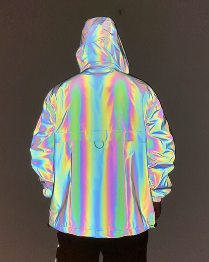 Veste à Capuche Réfléchissante Adaptative -  style urbain - Veste à Capuche Réfléchissante pour Style Urbain