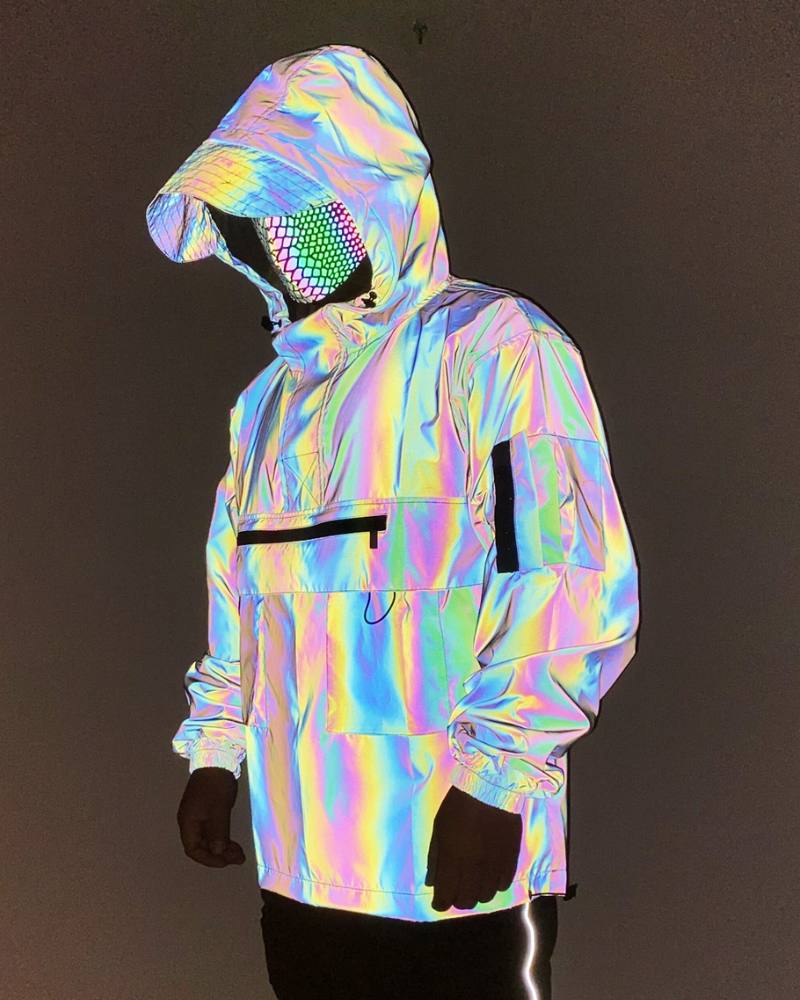 Veste à Capuche Réfléchissante Adaptative -  veste à capuche - Veste à Capuche Réfléchissante pour Style Urbain