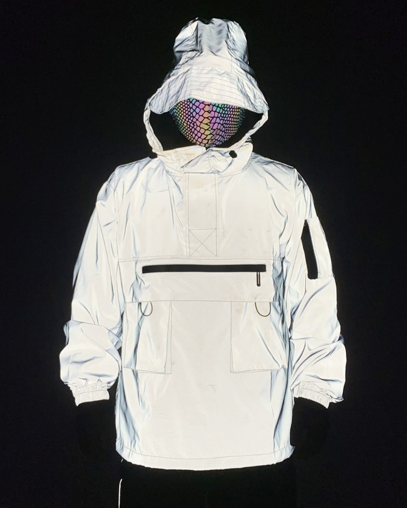 Veste à Capuche Réfléchissante Adaptative - veste techwear - Veste à Capuche Réfléchissante pour Style Urbain