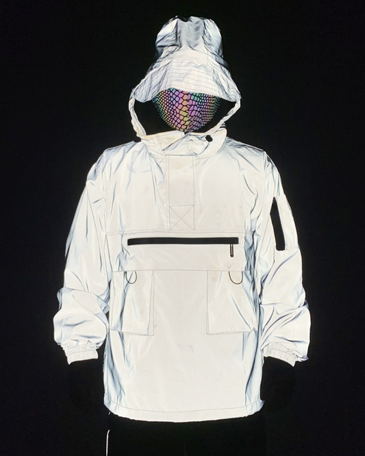 Veste à Capuche Réfléchissante Adaptative - veste techwear - Veste à Capuche Réfléchissante pour Style Urbain