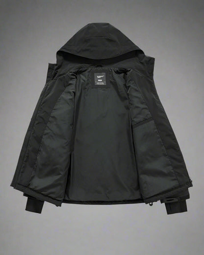 Veste à Capuche Utilitaire Ultime -  confort - Veste à Capuche Utilitaire Noir pour un Style Techwear