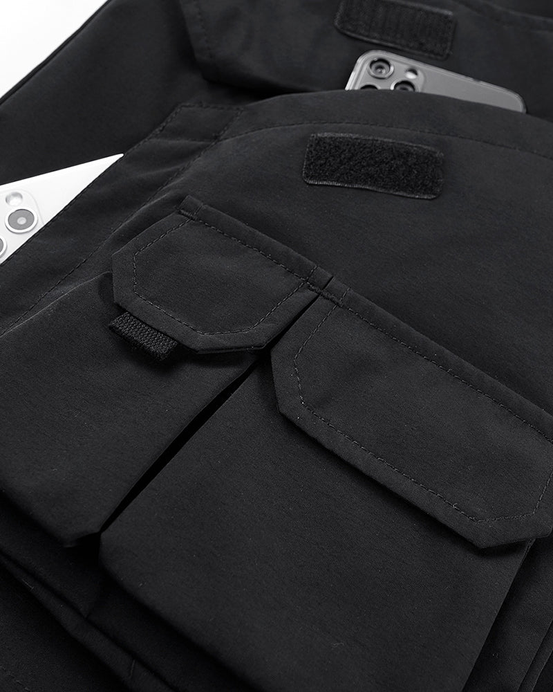 Veste à Capuche Utilitaire Ultime -  noir - Veste à Capuche Utilitaire Noir pour un Style Techwear