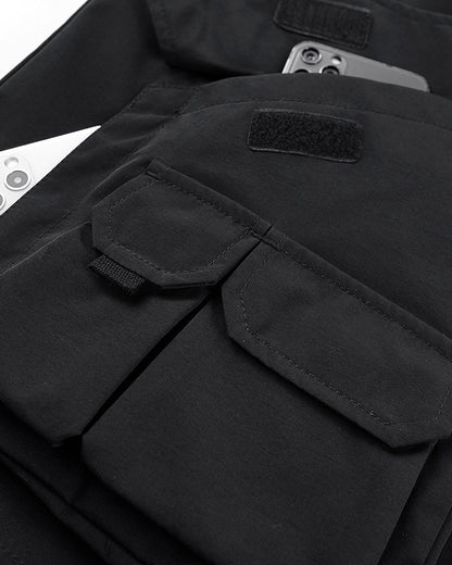 Veste à Capuche Utilitaire Ultime -  noir - Veste à Capuche Utilitaire Noir pour un Style Techwear