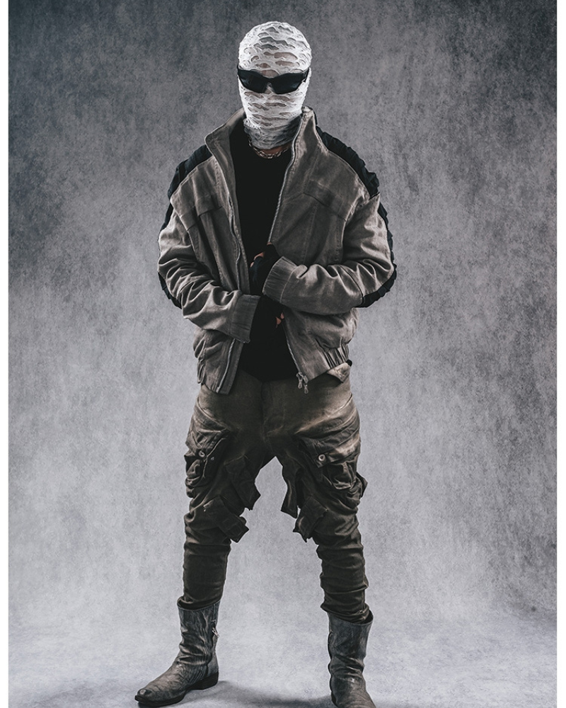 Veste Contrastée Élégante -  élégante - Veste Élégante Contrastée en Coton Confortable