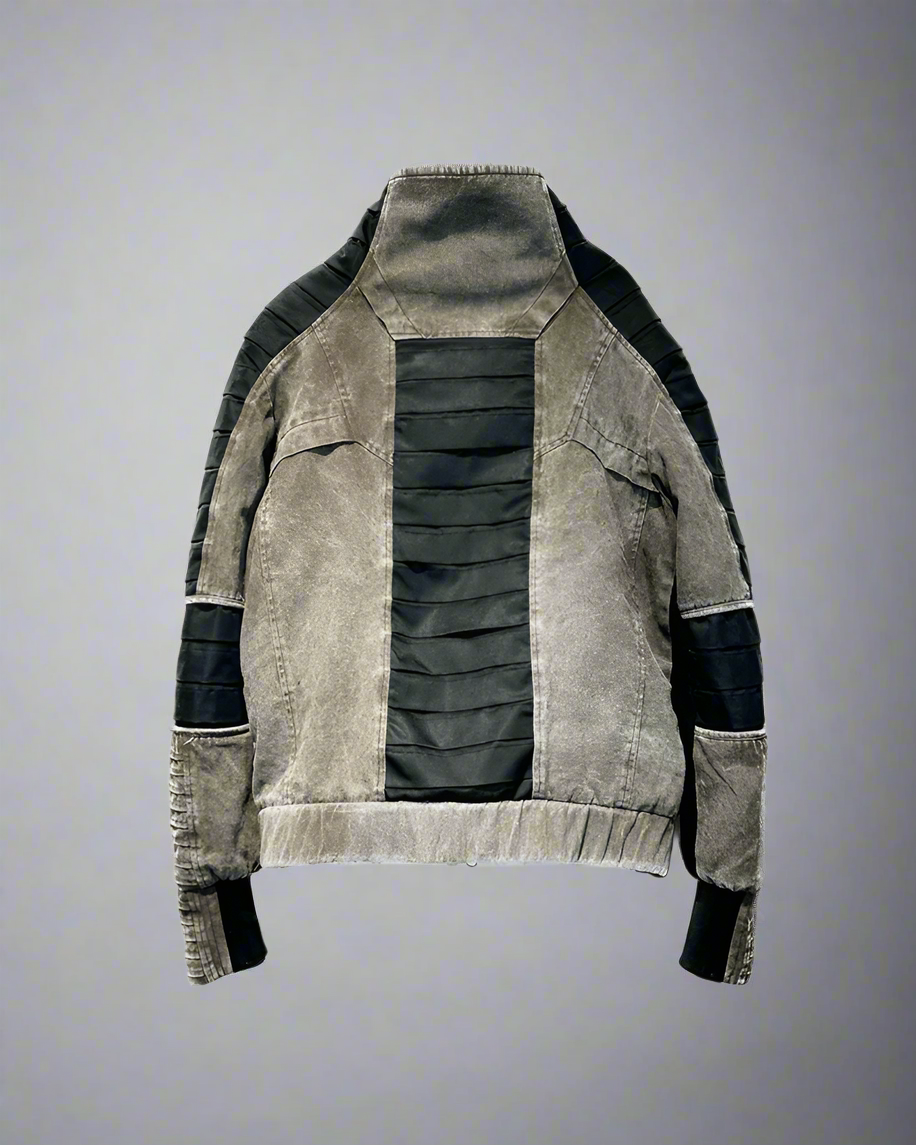 Veste Contrastée Élégante - veste en coton - Veste Élégante Contrastée en Coton Confortable