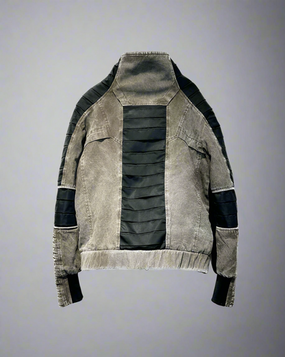 Veste Contrastée Élégante - veste en coton - Veste Élégante Contrastée en Coton Confortable