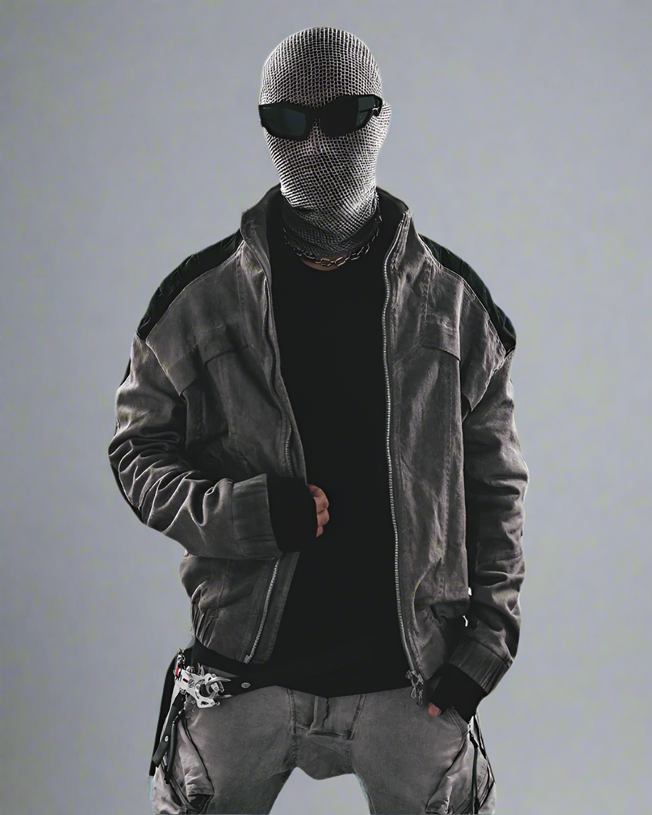 Veste Contrastée Élégante - veste - Veste Élégante Contrastée en Coton Confortable