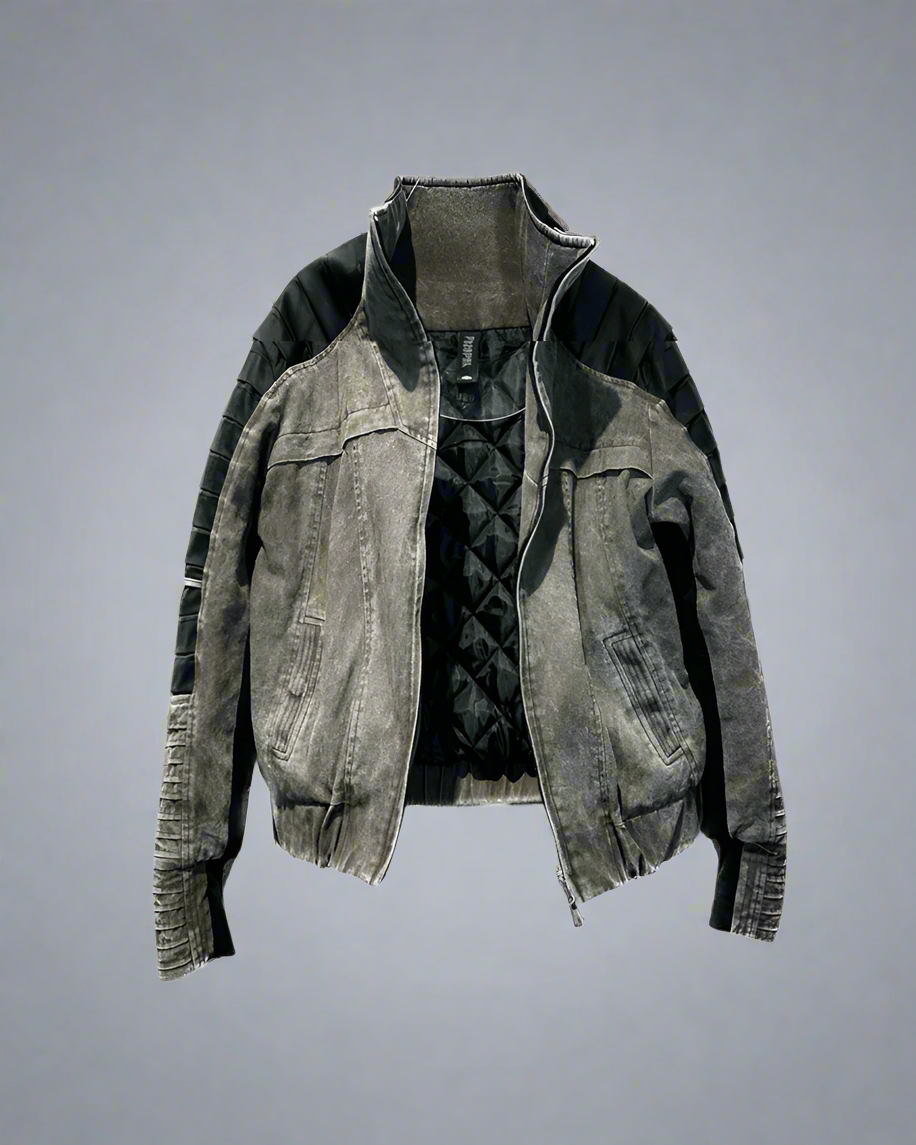 Veste Contrastée Élégante - veste - Veste Élégante Contrastée en Coton Confortable