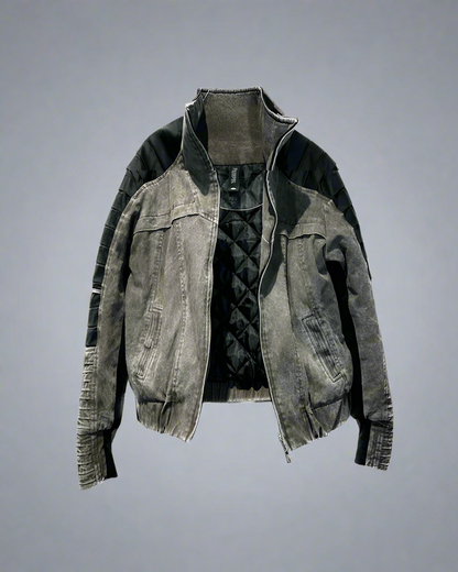 Veste Contrastée Élégante - veste - Veste Élégante Contrastée en Coton Confortable