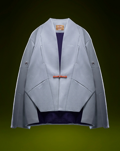 Veste Cyberpunk en Suède Urbaine -  style futuriste - Veste Cyberpunk en Suède Urbaine pour un style unique