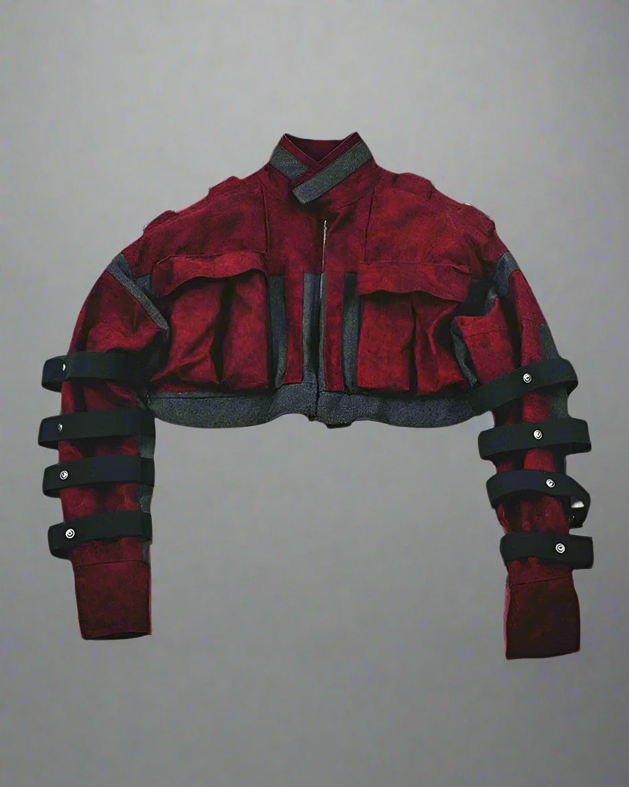 Veste de Boxe Rouge Écrasante -  cotton - Veste de Boxe Rouge Angora Confortable et Élégante