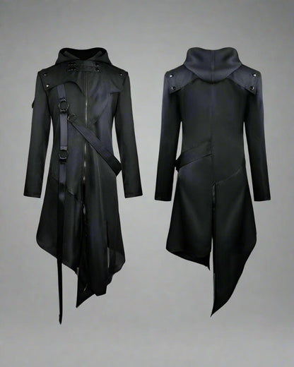 Veste de Cosplay Chic avec Ruban Noir -  techwear femme - Veste de Cosplay Chic avec Ruban Noir pour un Style Unique