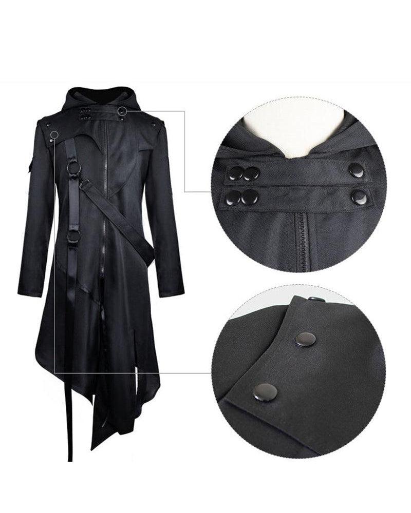 Veste de Cosplay Chic avec Ruban Noir -  veste noire - Veste de Cosplay Chic avec Ruban Noir pour un Style Unique
