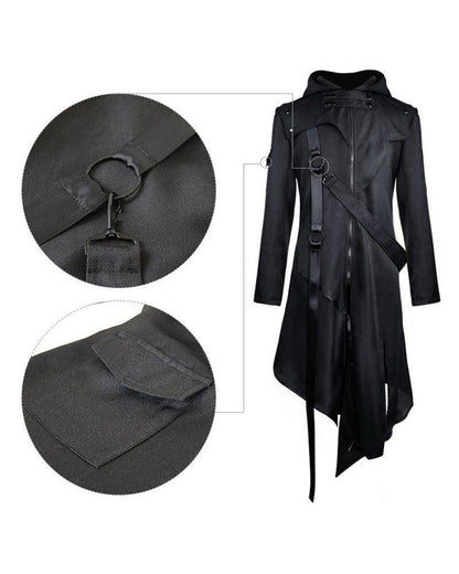 Veste de Cosplay Chic avec Ruban Noir -  veste techwear - Veste de Cosplay Chic avec Ruban Noir pour un Style Unique