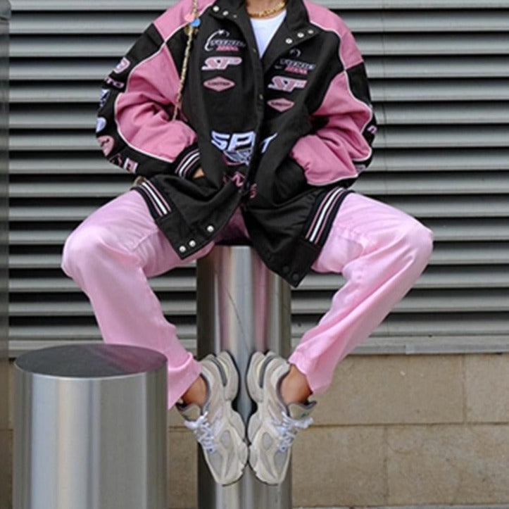Veste de course pour femmes -  style y2k - Veste de course légère pour femmes au style Y2K