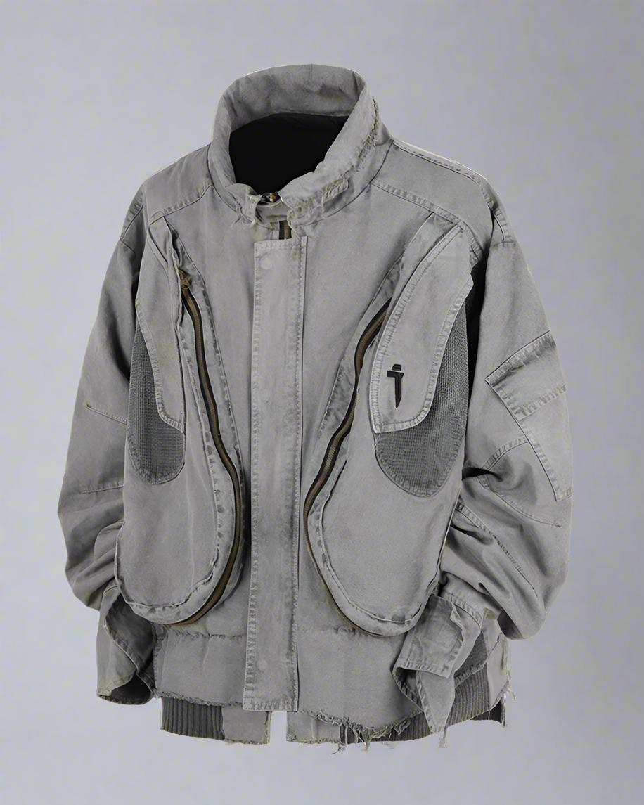 Veste de Parachutiste Vintage Robuste -  vintage - Veste Parachutiste Vintage Robuste pour un Look Unique