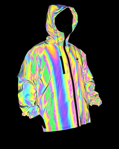 Veste de Performance Réfléchissante Dynamique -  capuche - Veste Réfléchissante Performance pour Style Urbain