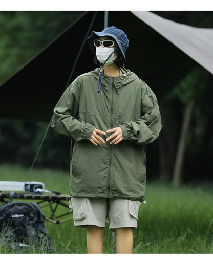 Veste de Randonnée Ultime UV Shield -  protection uv upf 50+ - Veste de Randonnée UV Shield avec Protection UPF 50+