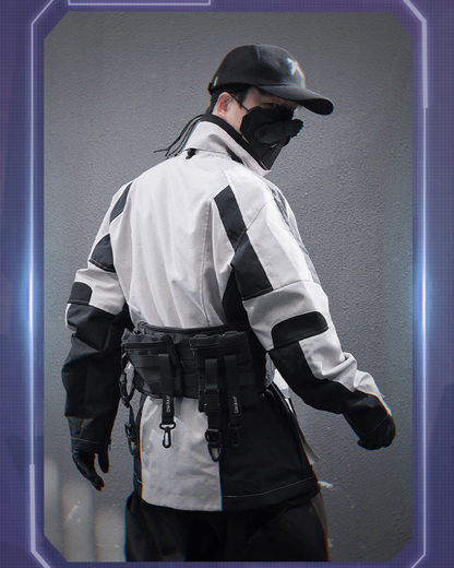 Veste d'extérieur cousue avec audace -  streetwear - Veste d'extérieur chic avec couture contrastée