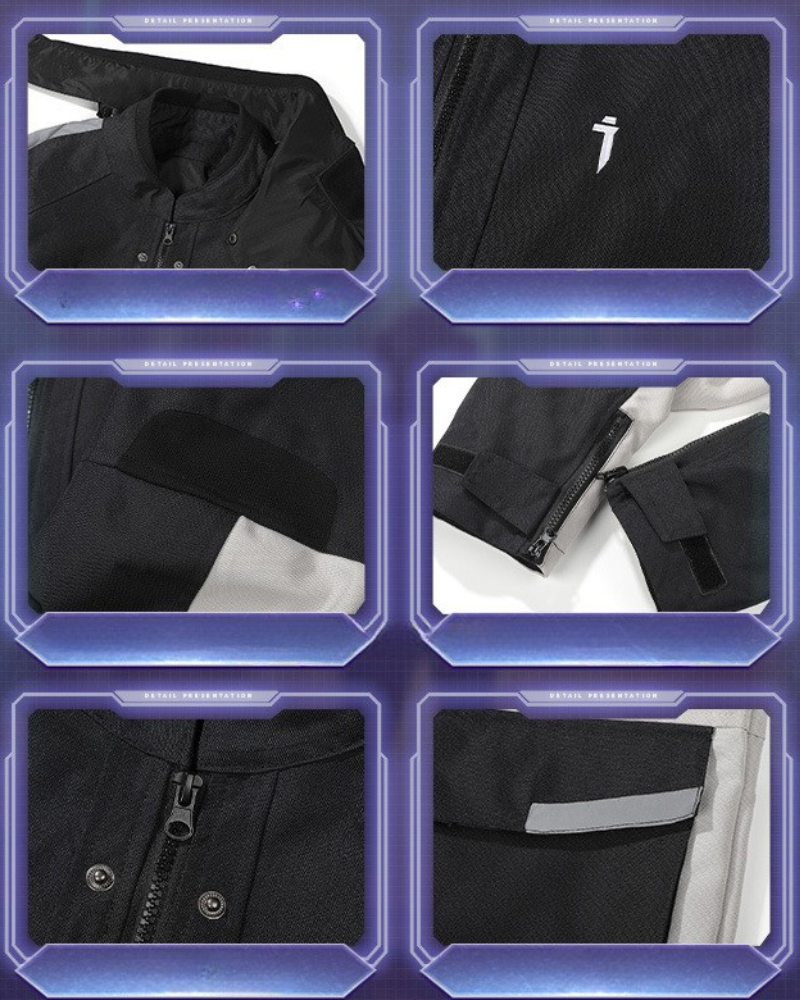 Veste d'extérieur cousue avec audace - veste - Veste d'extérieur chic avec couture contrastée