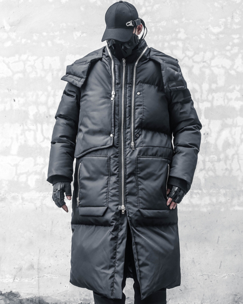 Veste d'Hiver Cargo Confortable - manteau long d'hiver - Veste d'Hiver Cargo Confortable pour un Style Polyvalent