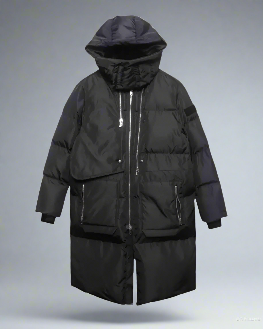 Veste d'Hiver Cargo Confortable -  techwear - Veste d'Hiver Cargo Confortable pour un Style Polyvalent