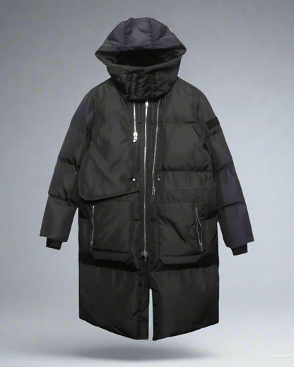 Veste d'Hiver Cargo Confortable -  techwear - Veste d'Hiver Cargo Confortable pour un Style Polyvalent