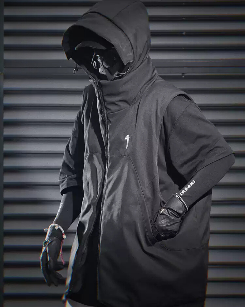 Veste d'Hiver Polyvalente avec Manches -  mode tendance - Veste d'Hiver Polyvalente avec Manches Amovibles