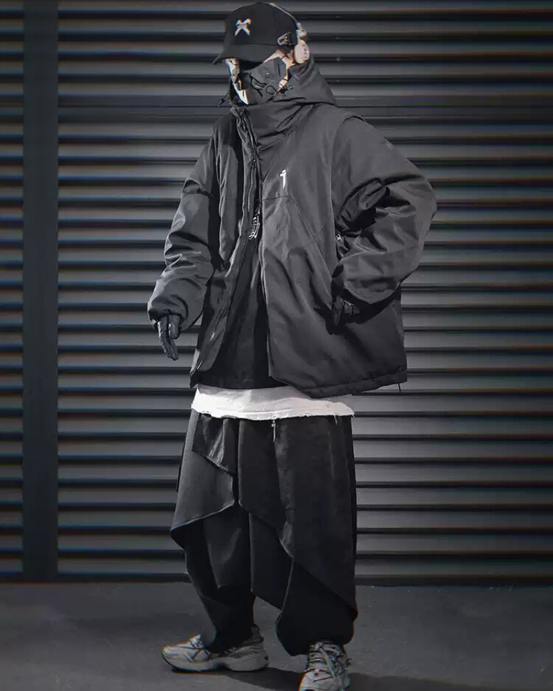 Veste d'Hiver Polyvalente avec Manches -  polyester - Veste d'Hiver Polyvalente avec Manches Amovibles