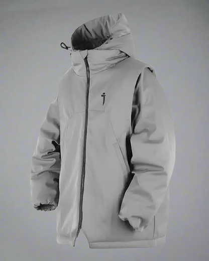 Veste d'Hiver Polyvalente avec Manches -  veste chaude - Veste d'Hiver Polyvalente avec Manches Amovibles