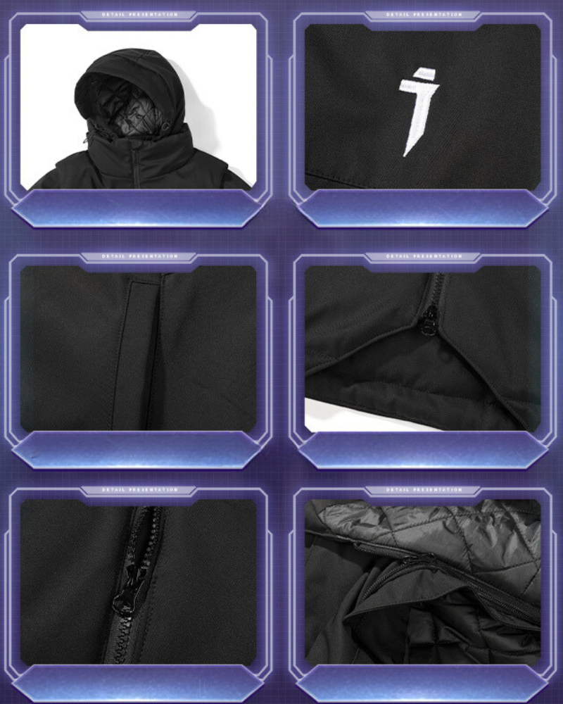 Veste d'Hiver Polyvalente avec Manches - veste d'hiver - Veste d'Hiver Polyvalente avec Manches Amovibles