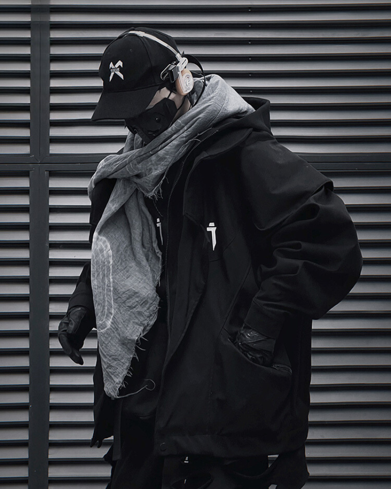 Veste Duo Distressée Chic -  streetwear - Veste chic techwear distressée pour un look contemporain