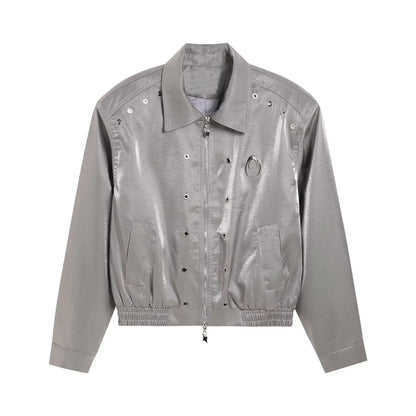 Veste en Cuir Y2K -  y2k - Veste en cuir Y2K : audace et style intemporel