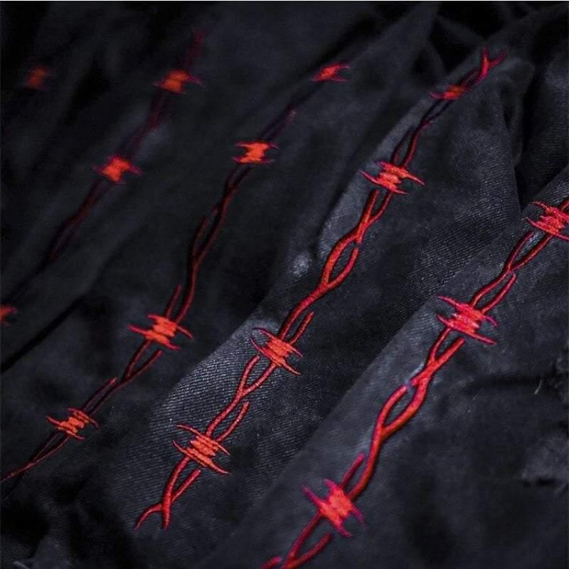 Veste en Jean à Cornes Audacieuse -  veste confortable - Veste en Jean à Cornes pour un Style Audacieux
