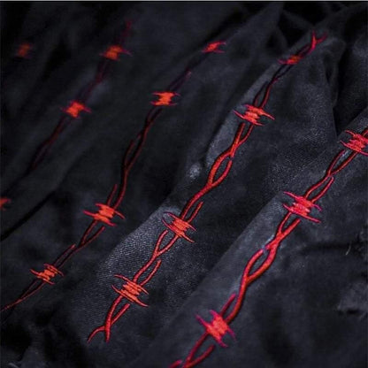 Veste en Jean à Cornes Audacieuse -  veste confortable - Veste en Jean à Cornes pour un Style Audacieux