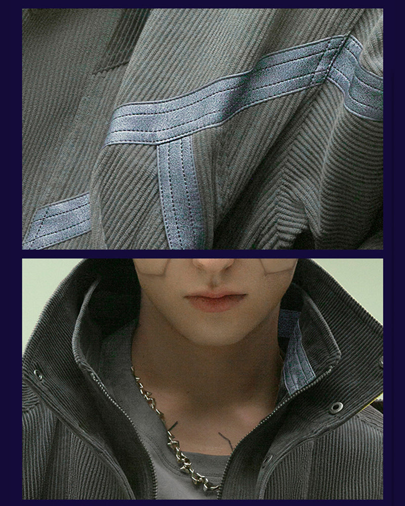 Veste en Velours Côtelé pour Rebelles -  velours côtelé - Veste en velours côtelé pour un style urbain moderne