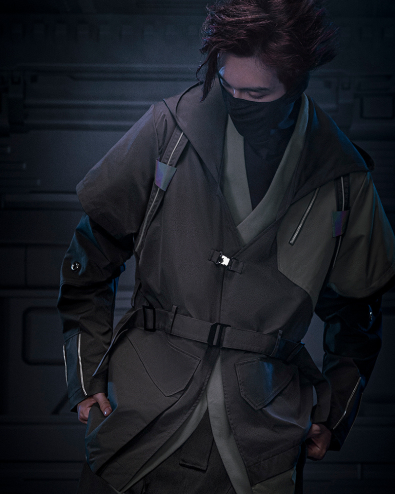 Veste Futuriste Shadow Blade -  style urbain - Veste Futuriste Shadow Blade pour un style moderne