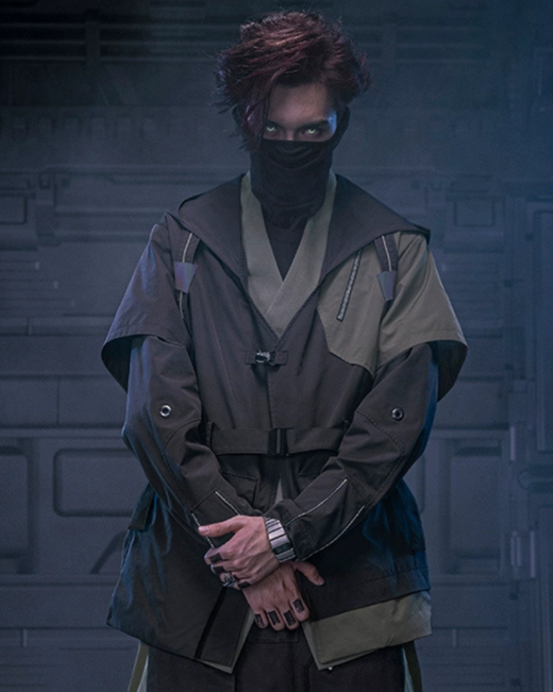 Veste Futuriste Shadow Blade - veste esthétique ninja - Veste Futuriste Shadow Blade pour un style moderne