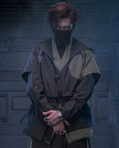 Veste Futuriste Shadow Blade - veste esthétique ninja - Veste Futuriste Shadow Blade pour un style moderne