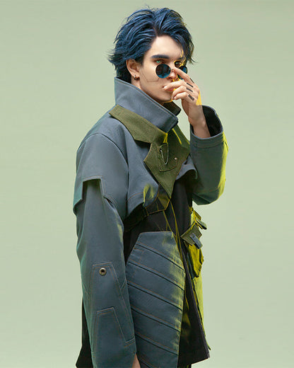 Veste Multi-Poche Haute Technologie -  veste ample - Veste Multi-Poche Techwear Confortable et Futuriste