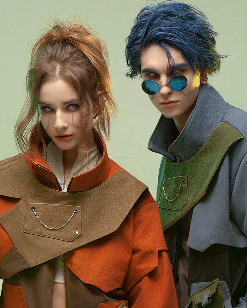 Veste Multi-Poche Haute Technologie -  veste coton - Veste Multi-Poche Techwear Confortable et Futuriste